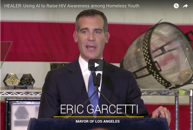 Image of Eric Garcetti giving a speech