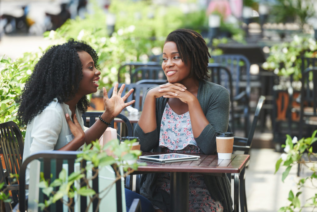 young black women talking USC Center for Artificial Intelligence in