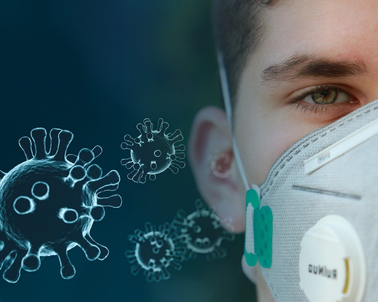 covid virus person mask