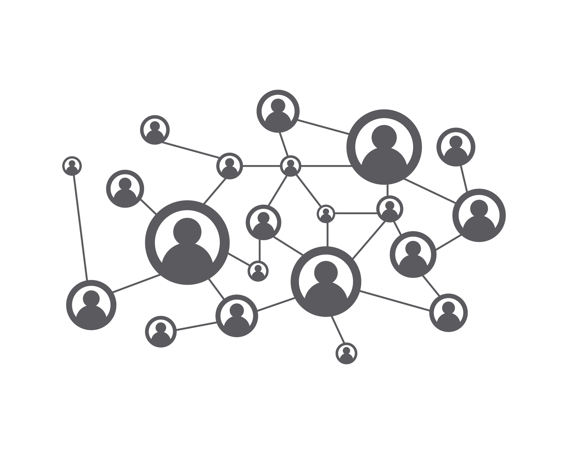 Community, network and social icon